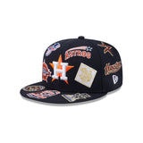 Navy Blue Houston Astros All Over Logo Gray Bottom 59FIFTY New Era Fitted