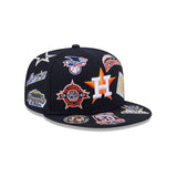 Navy Blue Houston Astros All Over Logo Gray Bottom 59FIFTY New Era Fitted