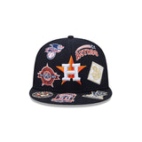 Navy Blue Houston Astros All Over Logo Gray Bottom 59FIFTY New Era Fitted