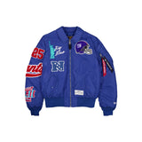 Royal Blue New York Giants Alpha Industries MA-1 New Era Flight Jacket