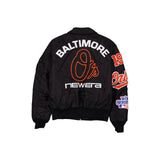 Black Baltimore Orioles Alpha Industries MA-1 New Era Flight Jacket