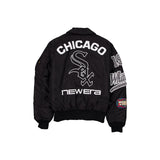 Black Chicago White Sox Alpha Industries MA-1 New Era Flight Jacket