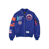 Royal Blue New York Mets Alpha Industries MA-1 New Era Flight Jacket