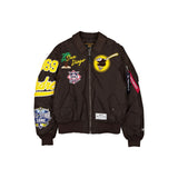 Brown San Diego Padres Alpha Industries MA-1 New Era Flight Jacket