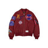 Burgundy Philadelphia Phillies Alpha Industries MA-1 New Era Flight Jacket