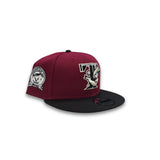 Burgundy Toronto Blue Jays Gray Bottom 40th Season Side Patch 9Fifty New Era Snapback