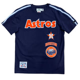 Navy Blue Houston Astros Retro Classic SJ Striped T-Shirt