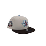 Stone Houston Astros Brown Visor Gray Bottom 45th Anniversary Side Patch New Era 9Fifty Snapback