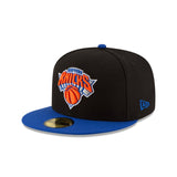Black New York Knicks Royal Blue Visor Gray Bottom 2026 Finals Participation Side Patch New Era 59Fifty Fitted