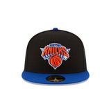 Black New York Knicks Royal Blue Visor Gray Bottom 2026 Finals Participation Side Patch New Era 59Fifty Fitted