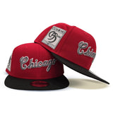 Red Script Chicago White Sox Black Visor Gray Bottom 95 Years Side Patch New Era 9Fifty Snapback