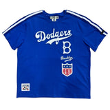 Royal Blue Brooklyn Dodgers Retro Classic SJ Striped T-Shirt