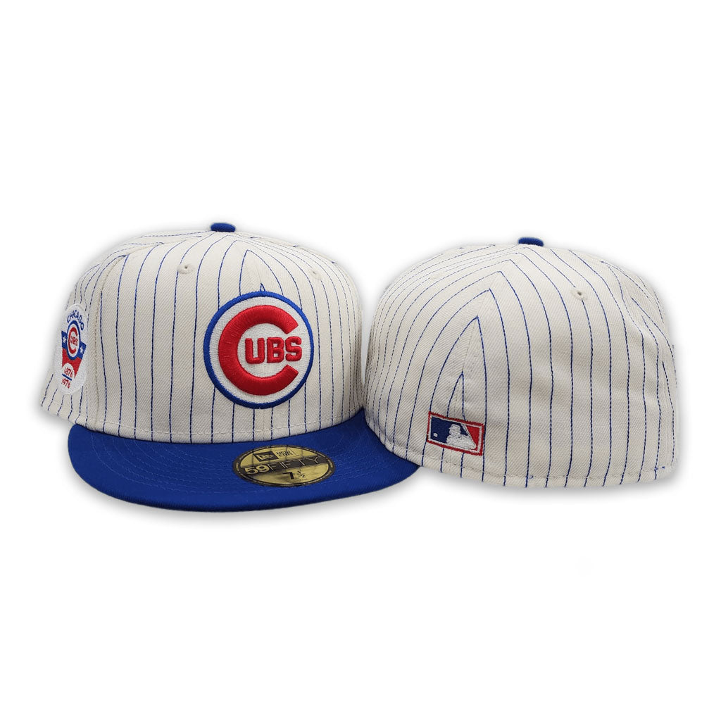 Sky Blue Chicago Cubs Royal Bottom Wrigley Field Side Patch New Era 59Fifty  Fitted