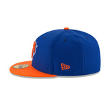 Royal Blue New York Knicks Orange Visor Gray Bottom 2026 Finals Participation Side Patch New Era 59Fifty Fitted