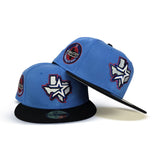 Airforce Blue Houston Astros Black Visor Gray Bottom Celebrating 45 Years Side Patch New Era 59Fifty Fitted