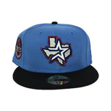 Airforce Blue Houston Astros Black Visor Gray Bottom Celebrating 45 Years Side Patch New Era 59Fifty Fitted