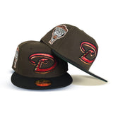 Brown Arizona Diamondbacks Red Bottom 1998 Inaugural Season New Era 59Fifty Fitted