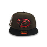 Brown Arizona Diamondbacks Red Bottom 1998 Inaugural Season New Era 59Fifty Fitted