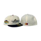Off White  Autism Awareness Houston Astros Black Visor Gray Bottom 2004 All Star Game Side Patch New Era 59Fifty Fitted