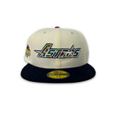 Off White  Autism Awareness Houston Astros Black Visor Gray Bottom 2004 All Star Game Side Patch New Era 59Fifty Fitted