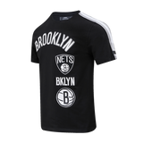 Black Brooklyn Nets Retro Classic SJ Striped T-Shirt