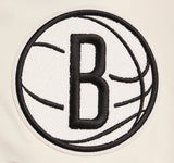 Off White Brooklyn Nets Pro Standard Retro Classic DK 2.0 Shorts