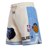 Off White Memphis Grizzlies Pro Standard Retro Classic DK 2.0 Shorts