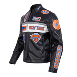Black New York Knicks Pro Standard Moto Jacket