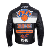 Black New York Knicks Pro Standard Moto Jacket