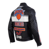 Black New York Knicks Pro Standard Moto Jacket