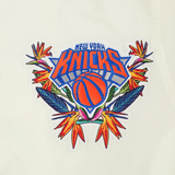 Off White Eggshell New York Knicks Pro Standard Paradise Sublimated Satin Light Jacket