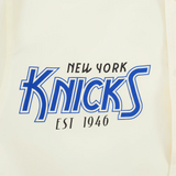 Off White Eggshell New York Knicks Pro Standard Paradise Sublimated Satin Light Jacket