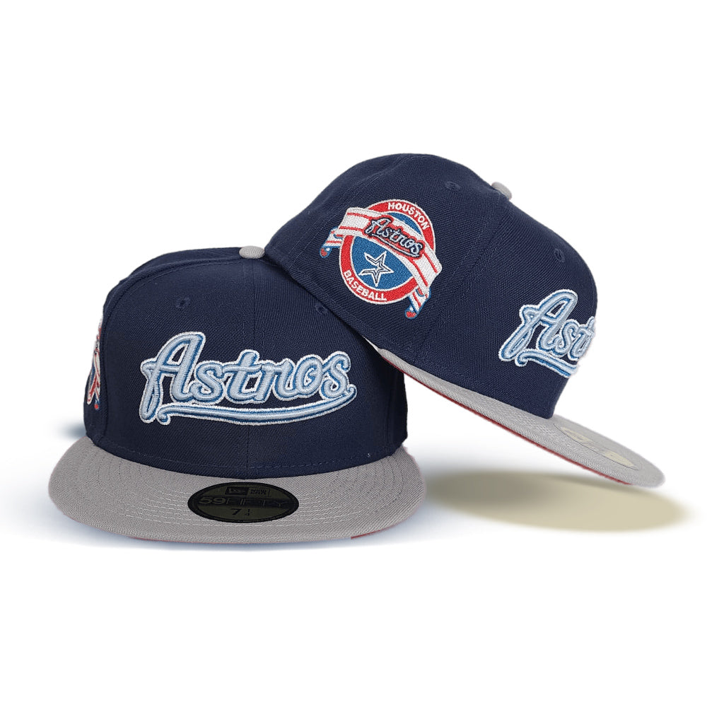 HOUSTON ASTROS 1986 ALL STAR GAME NAVY PEACH BRIM NEW ERA FITTED