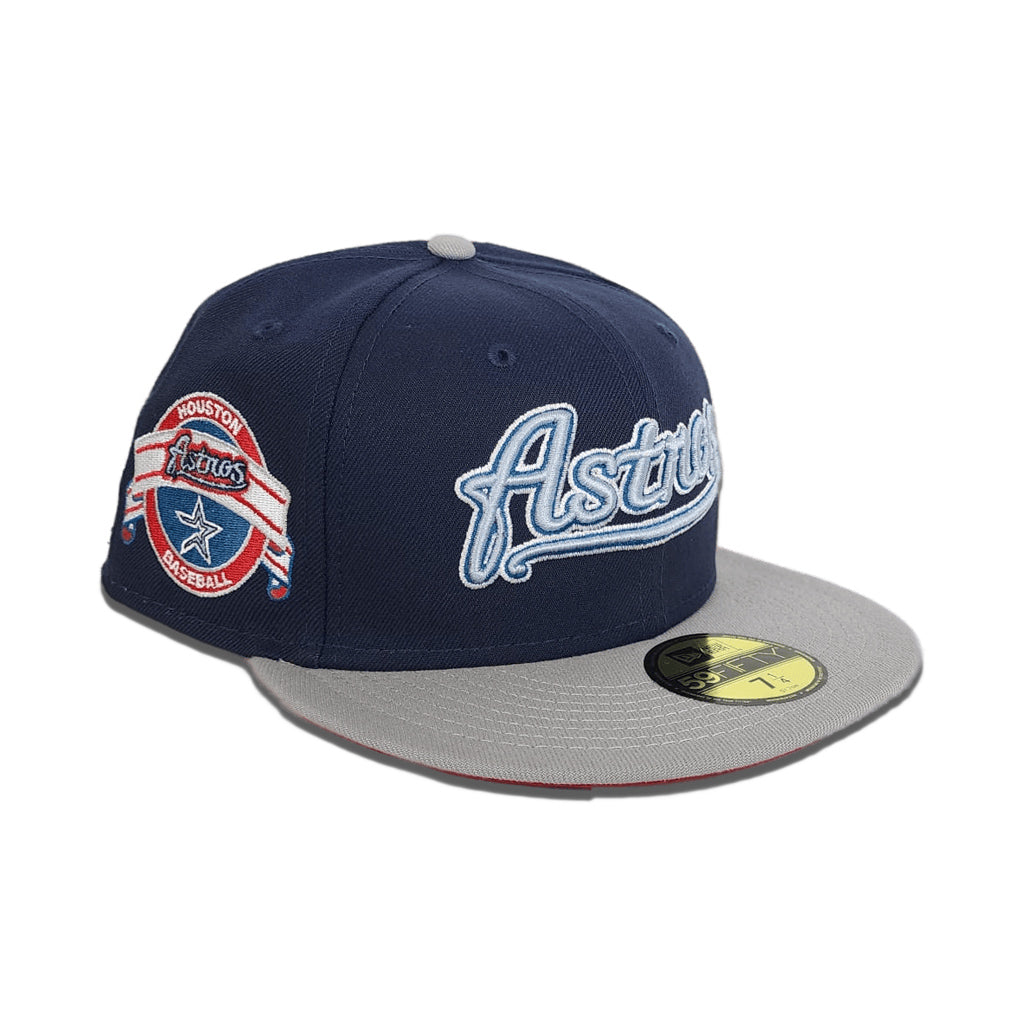 Orange Houston Astros Yellow Visor Red Bottom 1968 All Star Game Side Patch New Era 59FIFTY Fitted 71/2