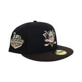 Black Anaheim Mighty Ducks brown Visor Gray Bottom 2007 Stanley Cup Champions Side Patch New Era 59Fifty Fitted