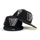 Black Arizona Diamondbacks Upside Down Logo Gray Bottom 1998 Inaugural Season Side Patch New Era 59Fifty Fitted