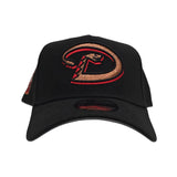 Black Arizona Diamondbacks Curved Brim Gray Bottom 1998 Inaugural Side Patch New Era 9Forty Snapback