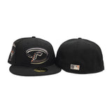 Black Arizona Diamondbacks Gray Bottom 1998 Inaugural Season Side Patch New Era 59Fifty Fitted