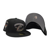 Black Arizona Diamondbacks Gray Bottom 1998 Inaugural Season Side Patch New Era 59Fifty Fitted