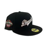 Black Arizona Diamondbacks Script Gray Bottom 2001 World Series Side Patch New Era 59FIFTY Fitted