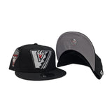 Black Arizona Diamondbacks Upside Down Logo Gray Bottom 1998 Inaugural Season Side Patch New Era 9Fifty Snapback