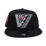 Black Arizona Diamondbacks Upside Down Logo Gray Bottom 1998 Inaugural Season Side Patch New Era 9Fifty Snapback