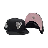 Black Upside Down Arizona Diamondbacks Pink Bottom 2001 World Series Side Patch New Era 59Fifty Fitted