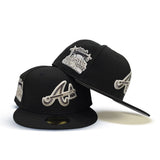 Black Atlanta Braves Gray Bottom 2000 All Star Game Side Patch New Era 59FIFTY Fitted