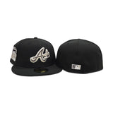 Black Atlanta Braves Gray Bottom 2000 All Star Game Side Patch New Era 59FIFTY Fitted