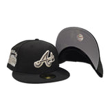 Black Atlanta Braves Gray Bottom 2000 All Star Game Side Patch New Era 59FIFTY Fitted