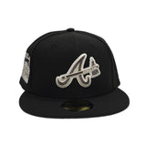 Black Atlanta Braves Gray Bottom 2000 All Star Game Side Patch New Era 59FIFTY Fitted