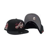 Black Atlanta Braves Lighting Logo Gray Bottom 1995 World Series Welcome To The Show Side Patch New Era 9Fifty Snapback