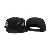 Black Atlanta Braves Rose Gray Bottom 2000 All Star Game Side Patch New Era 9Fifty Snapback