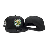 Black Oakland Athletics Gray Bottom Elephant Side Patch New Era 9Fifty Snapback